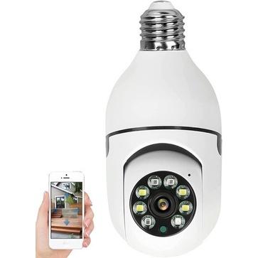 Câmera de segurança Wi-fi Smart Inteligente 360 lampada Yoosee Icsee 8177 - Bivolt