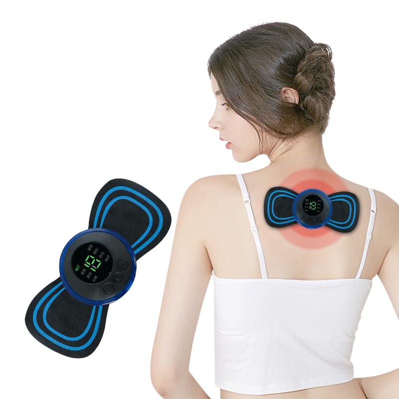 Mini Massageador Elétrico Portátil p/ Pescoço Pulso Costas Cervical Alívio da Dor Muscular--l
