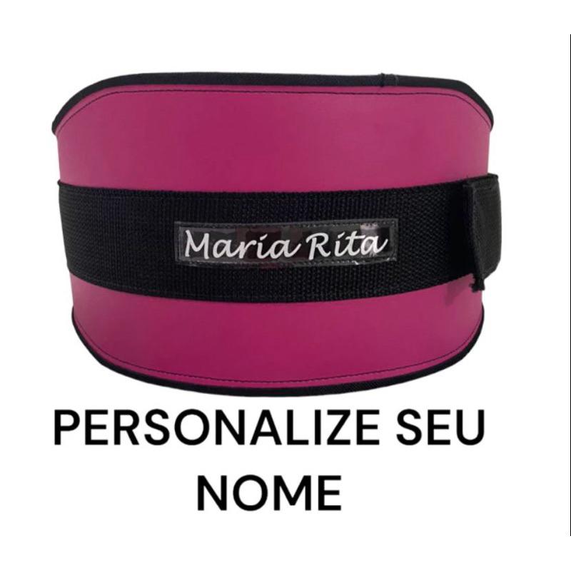 Cinturão cinto de academia musculação agachamento crossfit personalizado com seu nome