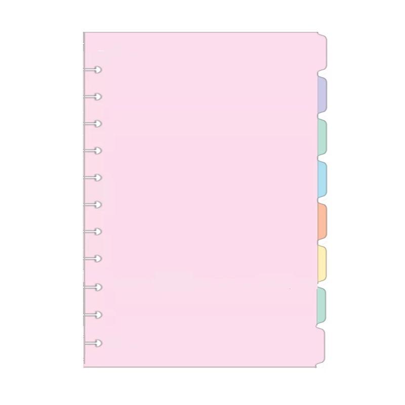 Refil OU Divisórias Caderno Inteligente Tilidisco 8/10/11 Furos Pastel 8 Folhas