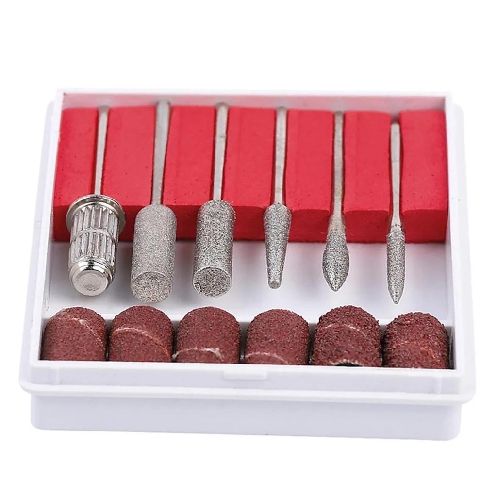 Brocas Kit Com Refil Nail Design Manicure Pedicure - SQ2179