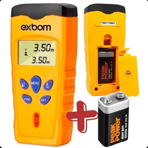 Trena Digital Com Laser 18 Metros de Distancia Nível Em Bolha Tela LCD Tem-d15 Exbom