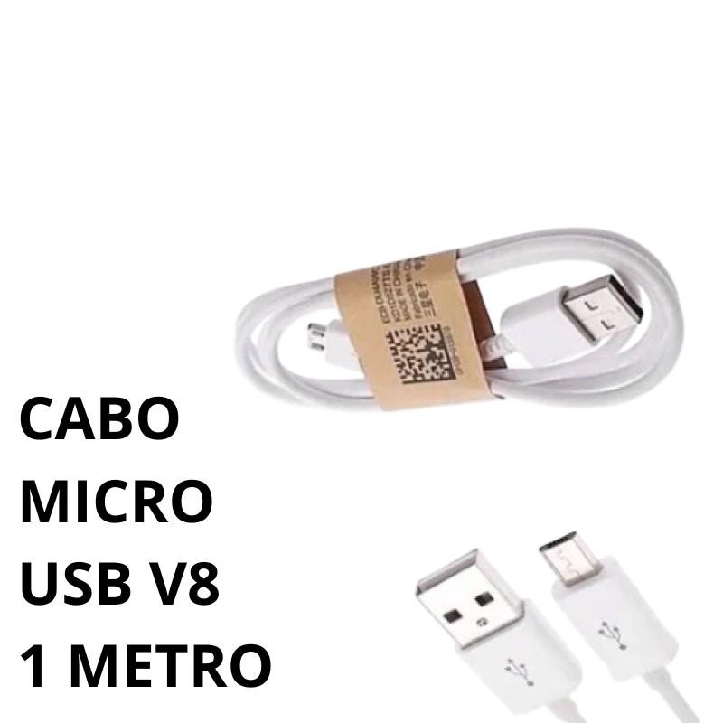 Cabo V8 CBV81M Micro USB para Dados ou Carregamento 1 metro Compatível com celulares Samsung Motorola LGs