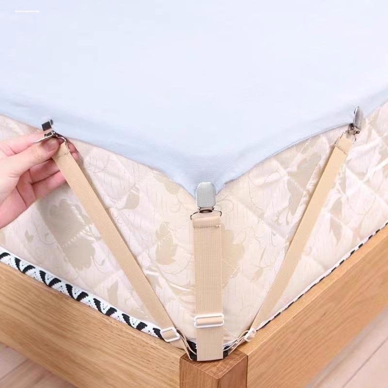 4Pcs/lot Fixadores de Lençóis Ajustáveis para Capa de Colchão e Organizador Doméstico