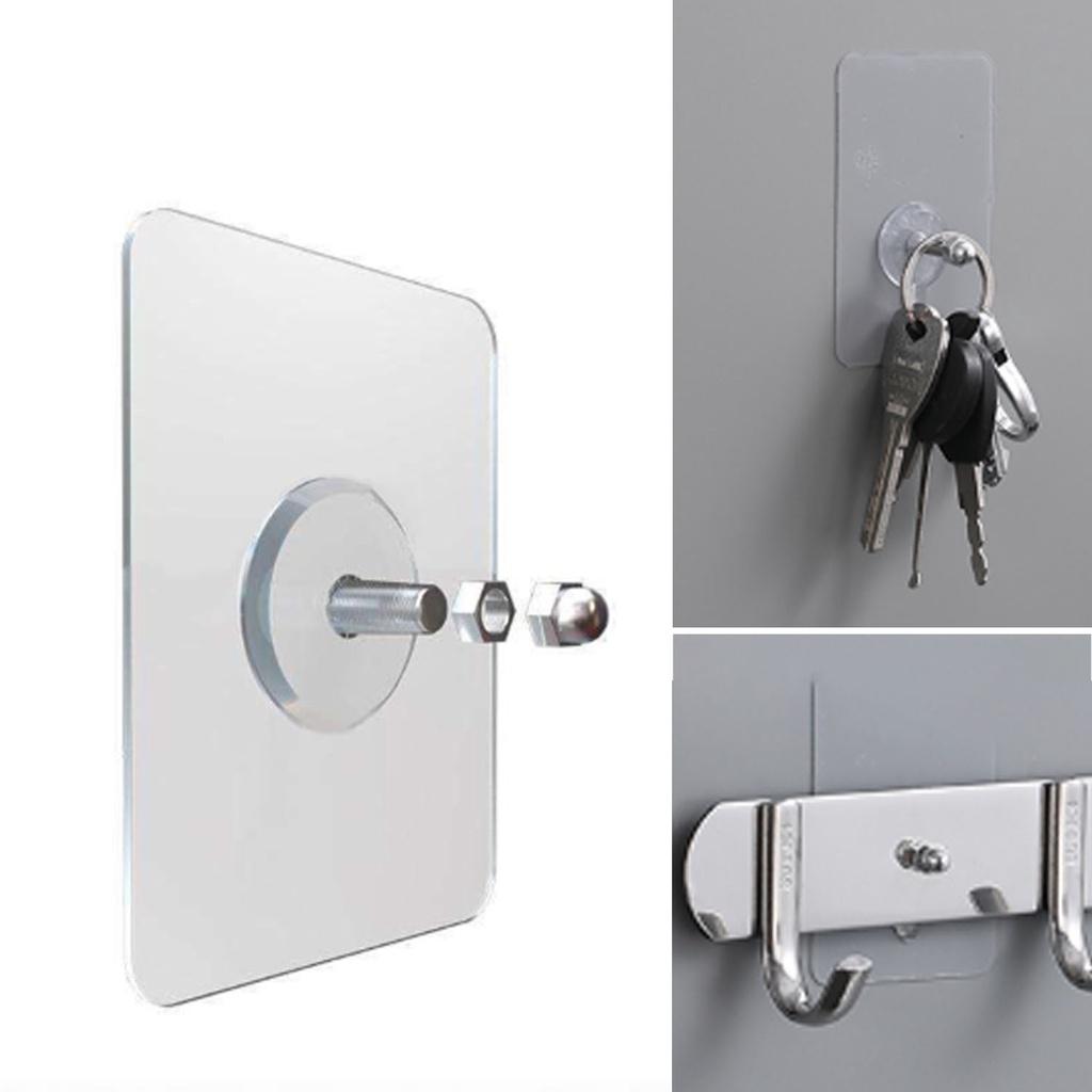 Kit Ate 30 Gancho De Parede Adesivo Multiuso Para Pendurar Quadros Utensílios Parafuso Sem Furo