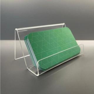 Porta Cartão de Visita em Acrílico Transparente Display de Mesa Profissional
