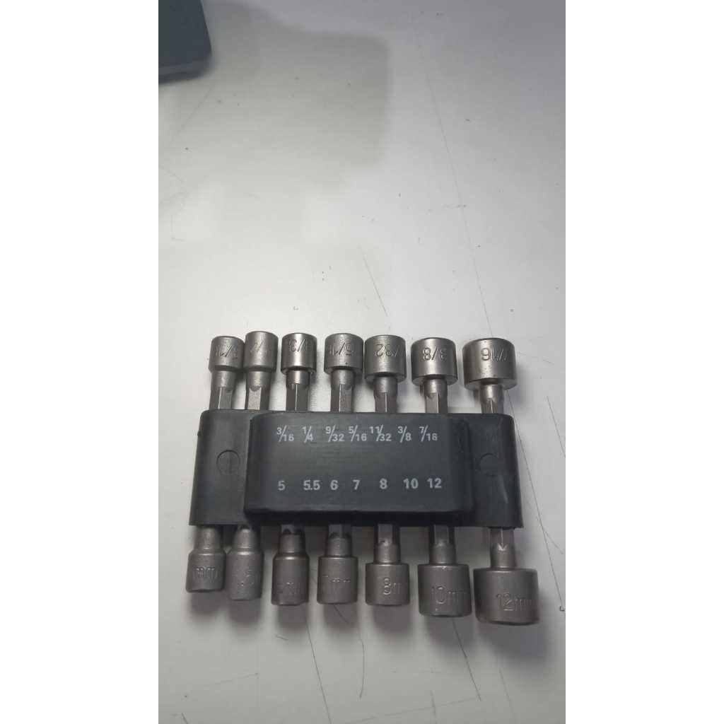 Kit Jogo Bits Soquete 9PC OU 14 PC Canhão para Parafusadeira Furadeira