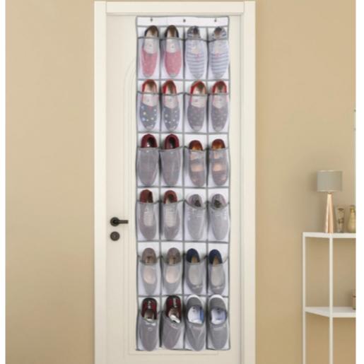 Multiplas Divisórias Organizador Vertical Sapateira de Porta Multiuso Sapato Chinelo Suspenso