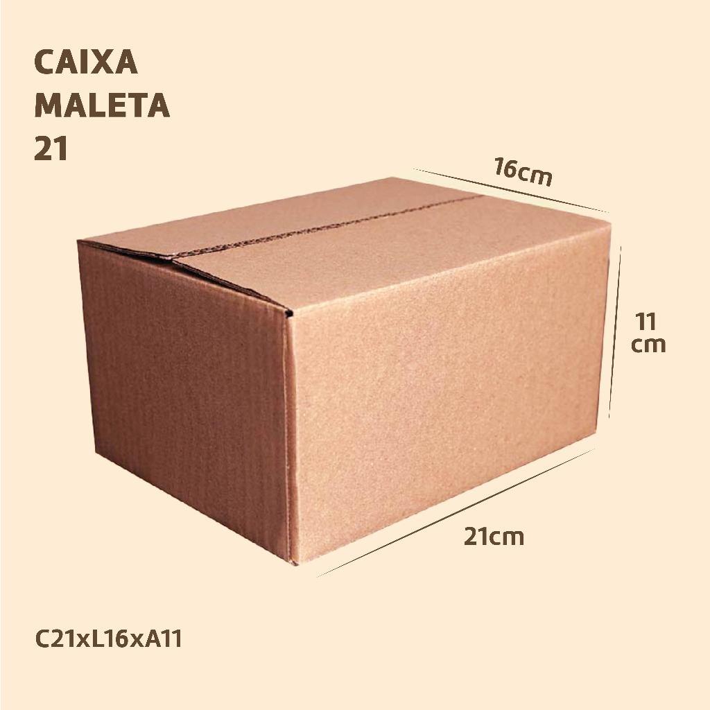 Caixa de Papelão 21x16x11 cm para E-commerce Correios e Transportadoras