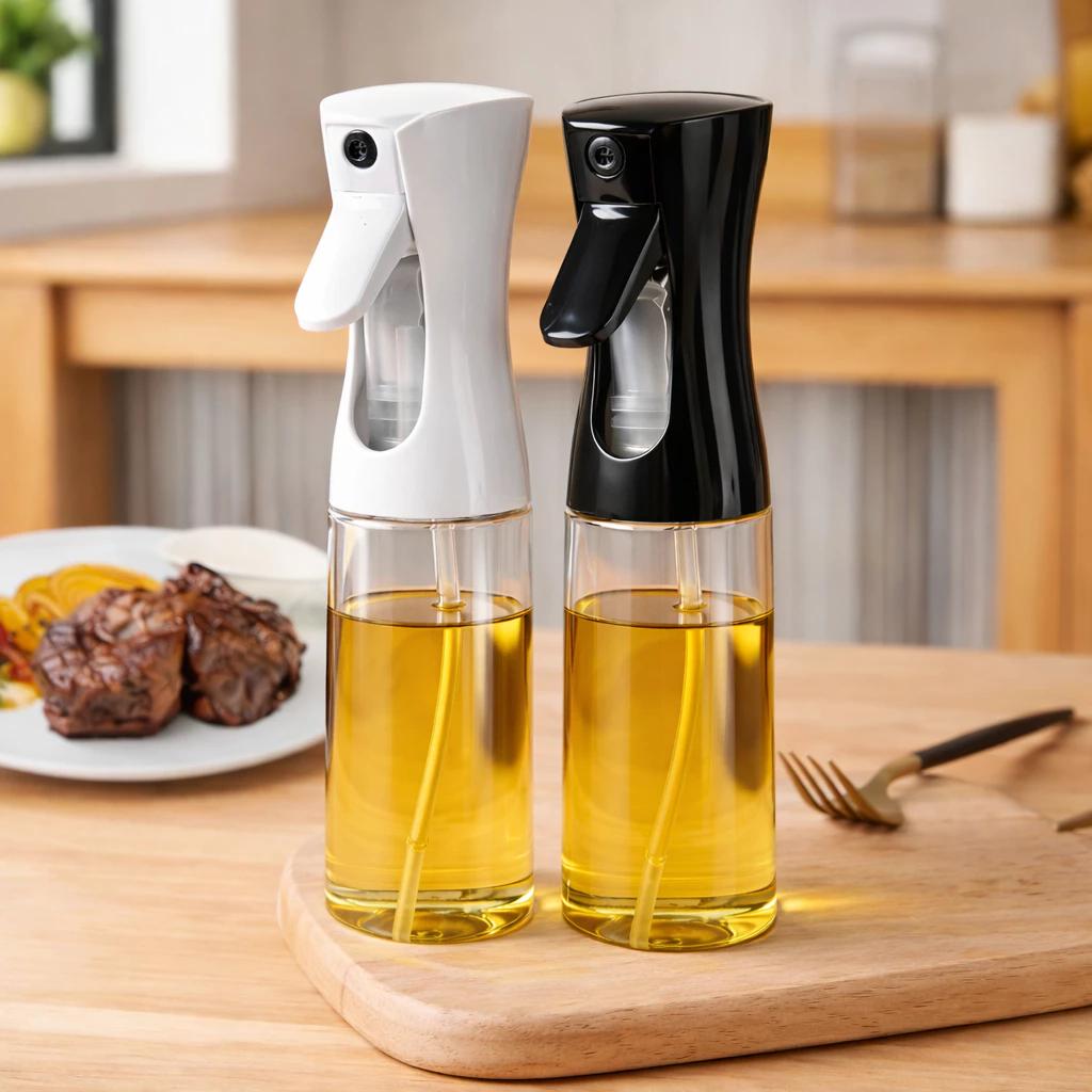 Spray Borrifador de Azeite Pulverizador automático para cozinha de vidro água Óleo Vinagre