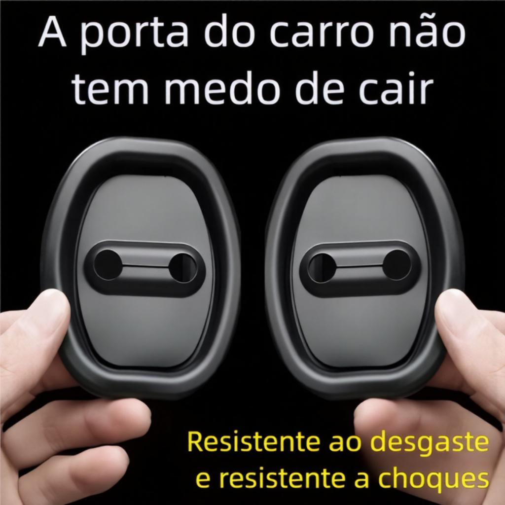Kit Protetor de Porta do Carro 4 Peças - Amortecedor Borracha Anti Colisão 4.4