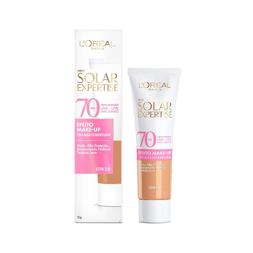 Protetor Solar Facial L'Oréal Paris Solar Expertise Efeito Make-Up FPS 70 - 30g