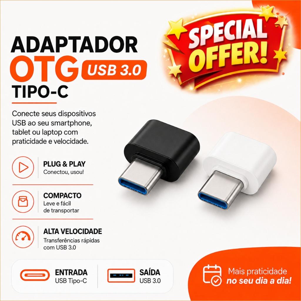 Adaptador USB Tipo C USB 3.0 OTG Conversor USB C