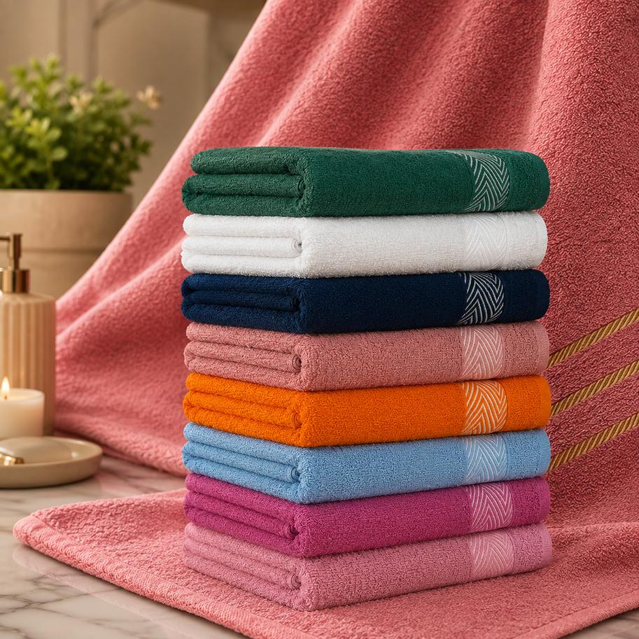 Toalha de Banho Spa Premium 62x110cm 100% Algodão Super Macia e Felpuda Alta Absorção Toque Aveludado
