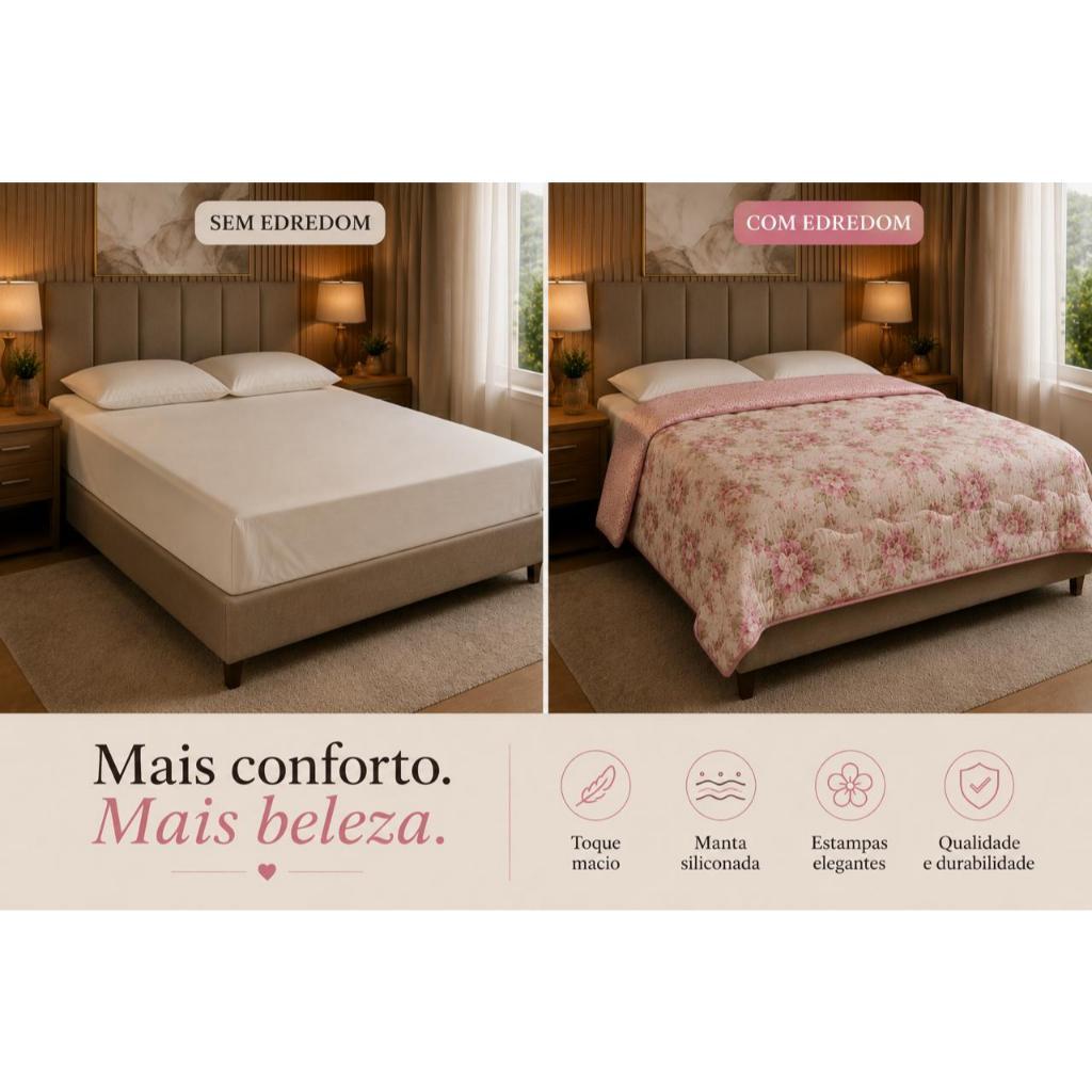 Edredom Casal Padrão Dupla Face Estampado Fofinho Quente Inverno / Lençol Casal Padrão Estampado 3Pç