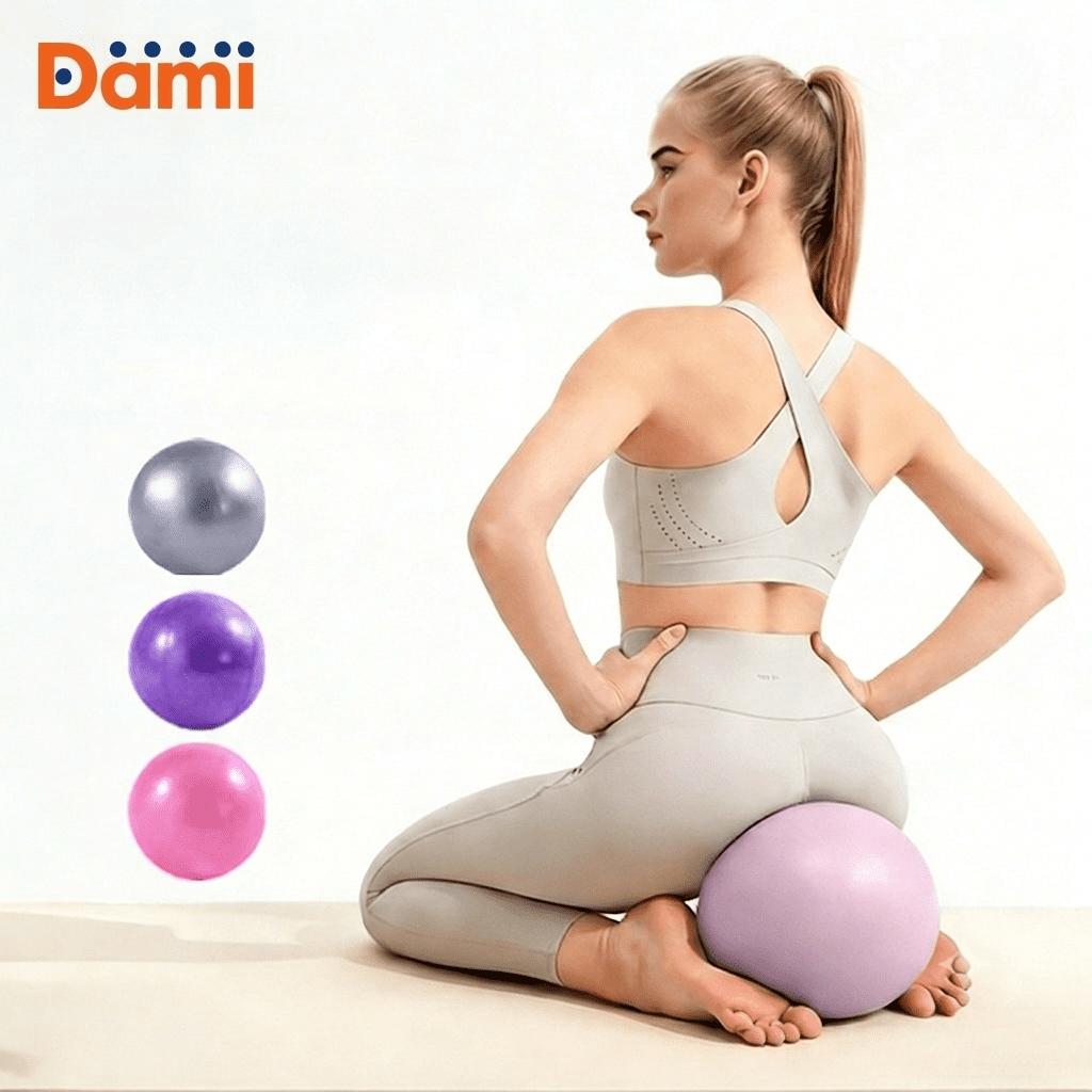 Mini Bola 25cm De PVC Exercício Yoga Pilates Ginastica Treinamento do assoalho pélvico+ Faixas Elásticas