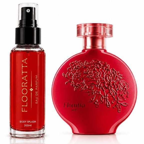 Body splash Perfume Deo Colônia Flooratta Red 200ml