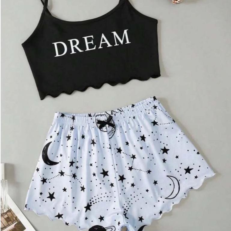 Pijama Feminino Baby Doll Estampa Estampado - Confortável, leve e ideal para Presente