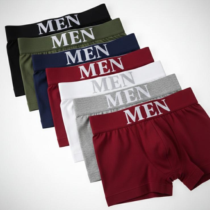 Kit Cuecas Boxer Men Sem Costura 04 ou 01 Microfibra Casual Premium Toque Macio Masculino PROMOÇÃO