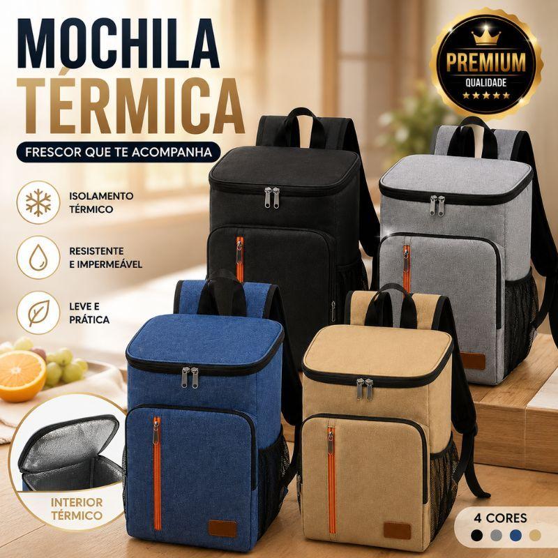 Mochila Térmica Grande Capacidade Cooler Portátil Piquenique Quente Frio Não colocar gelo ou água