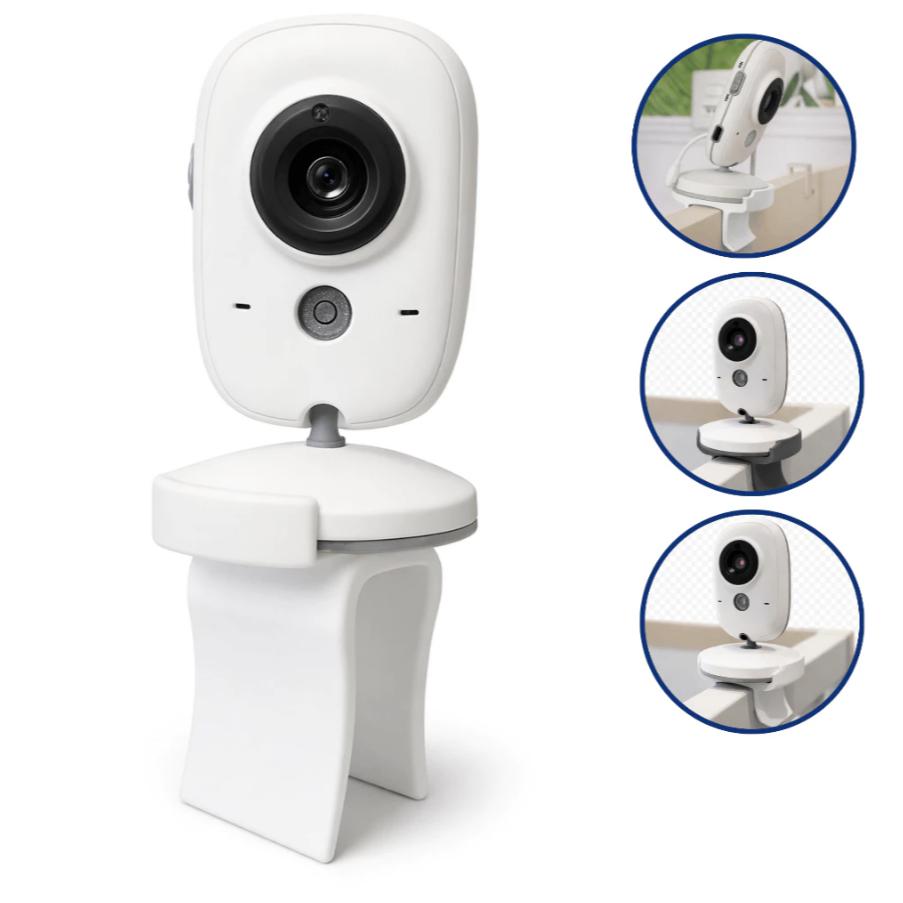Suporte Babá Eletrônica para Berço Haste Flexível Ajustável Monitor Bebê Infantil Suporte Acessório Segurança Câmera