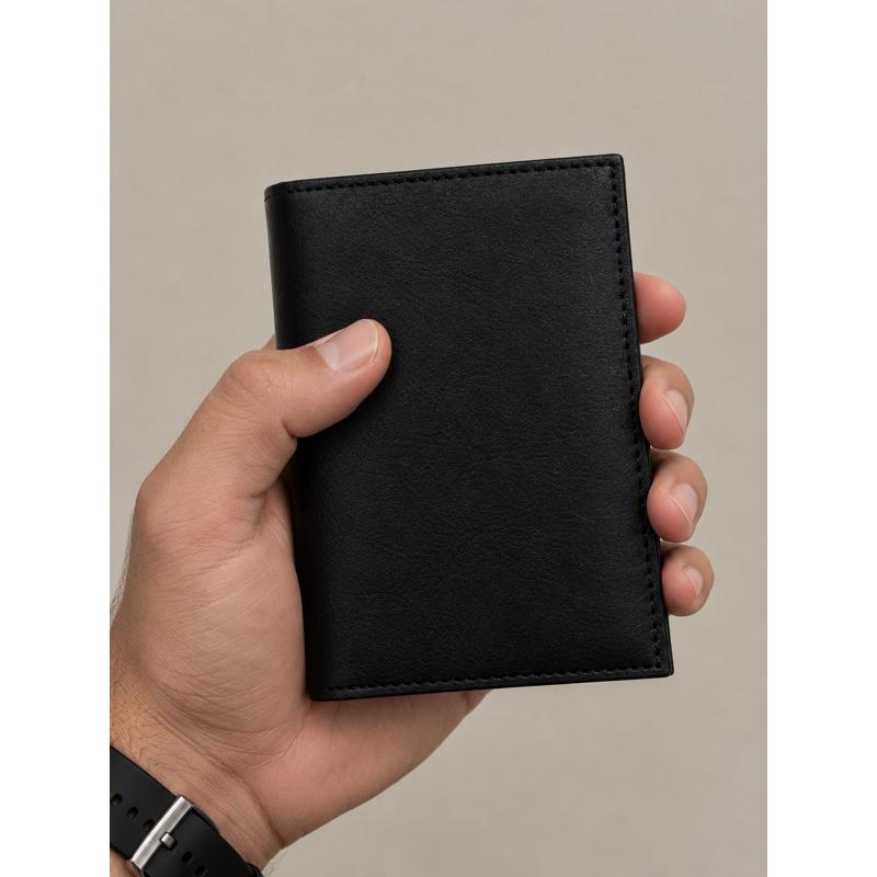 Carteira Masculina Slim Porta Cartão CNH Documentos Cédulas Compacta Fina Minimalista