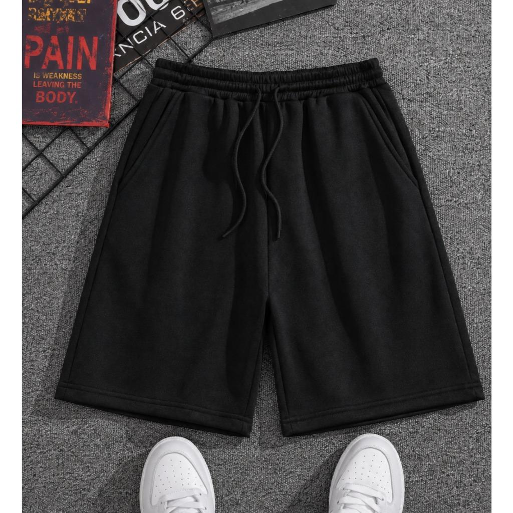 Bermuda Moletom Masculina Lisa Sem Estampa Short Algodão E Poliéster Premium Reforçado