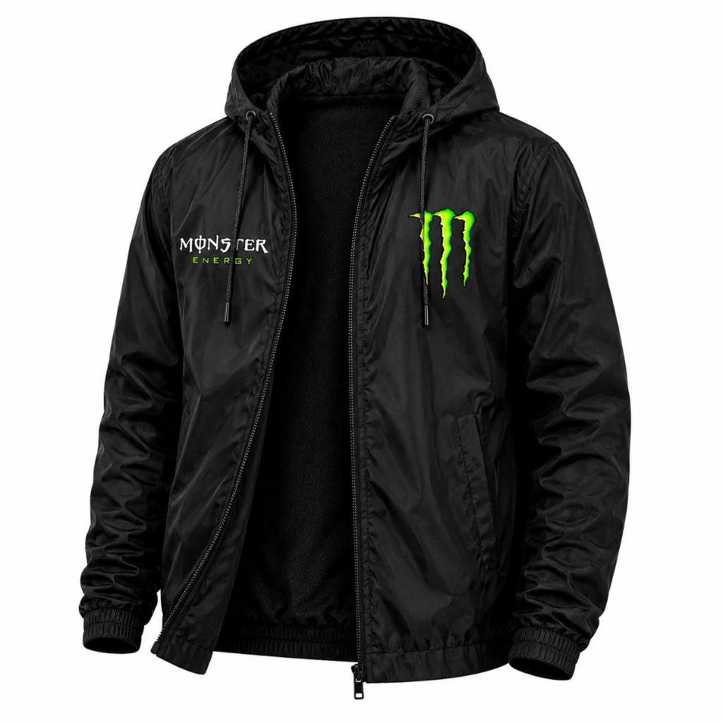 Jaqueta Corta Vento Monster Unissex Com Capuz Casual Esportivo Academia Leve Street Proteção Vento