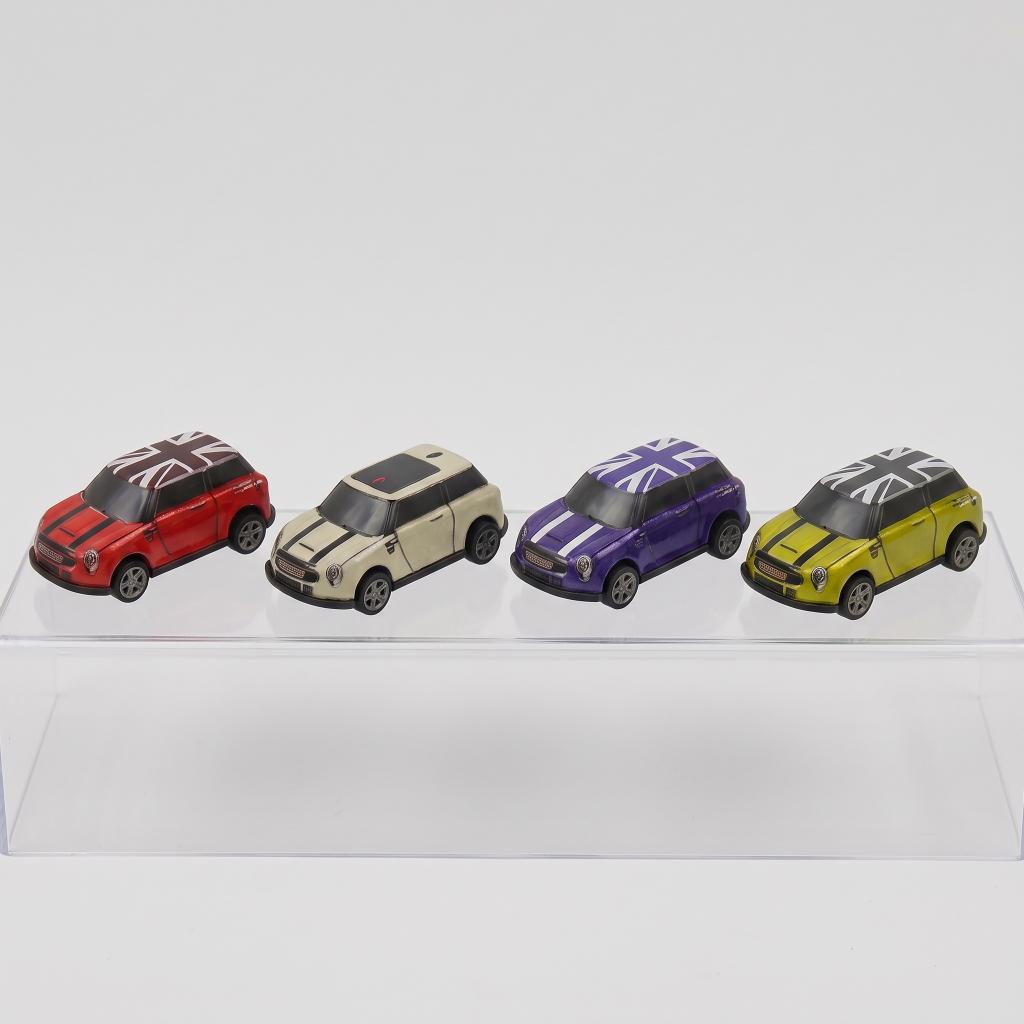 Kit 4 Carrinhos Metal Cars De Fricção Minicuper Britanico Colecionavéis