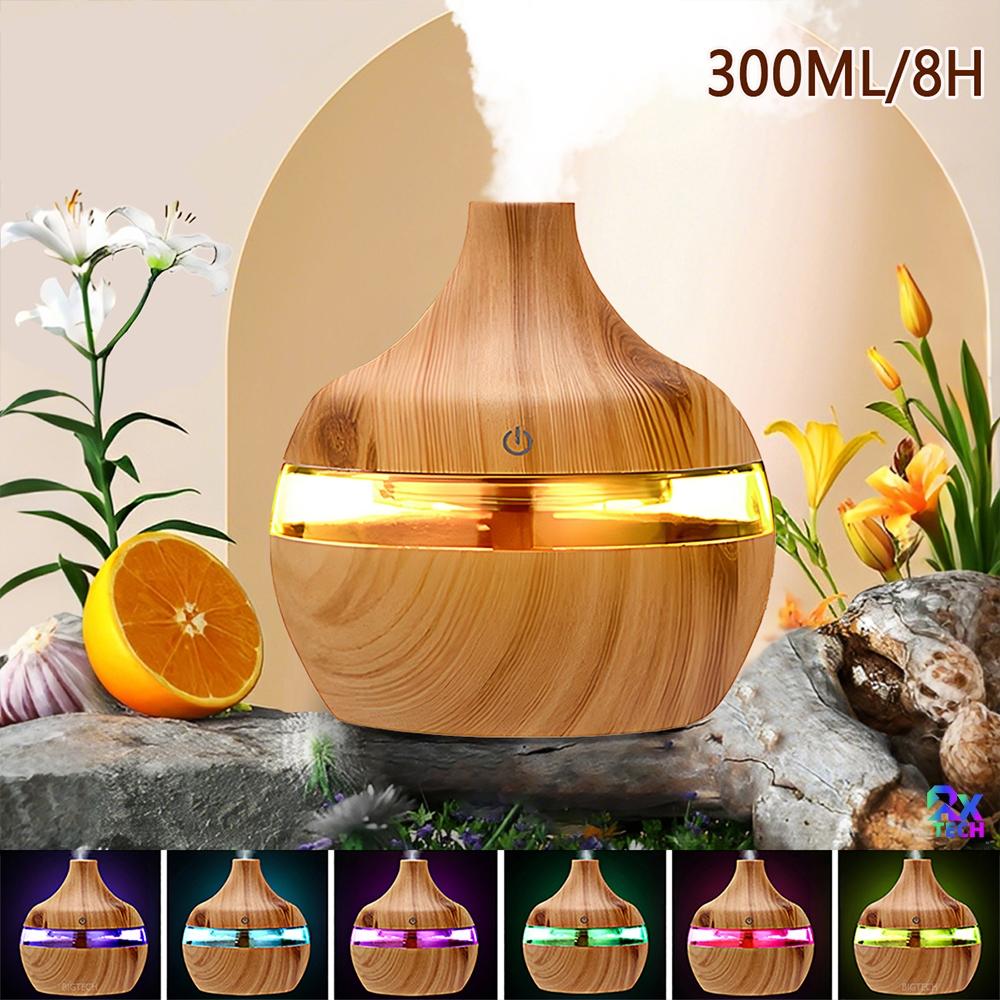 Umidificador De Ar E Difusor Aromatizador 8H LED De Ambiente Eletrico Humidificador Ultrassônico Portátil