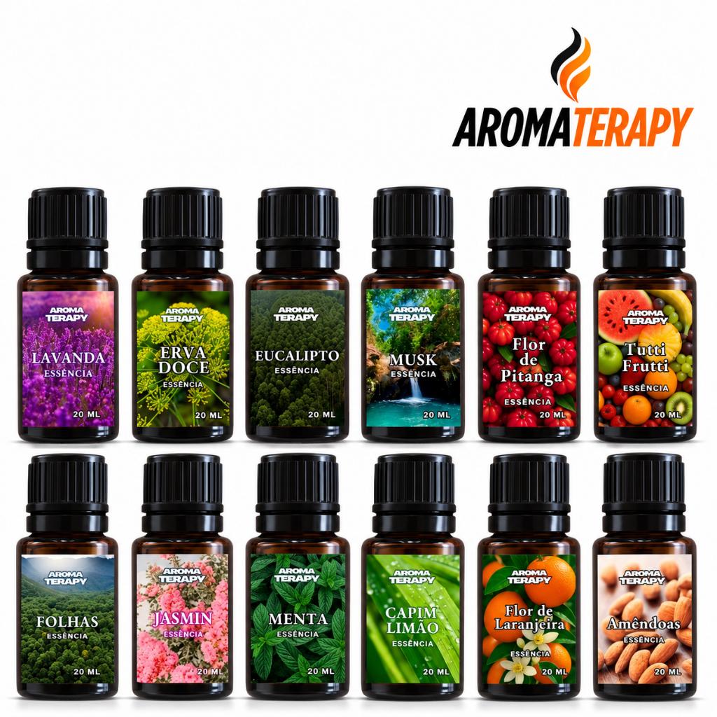 Essências Hidrossolúveis 20ml | Para Umidificador, Difusor de Ambientes Ar e Ambiente | Essências Refrescantes