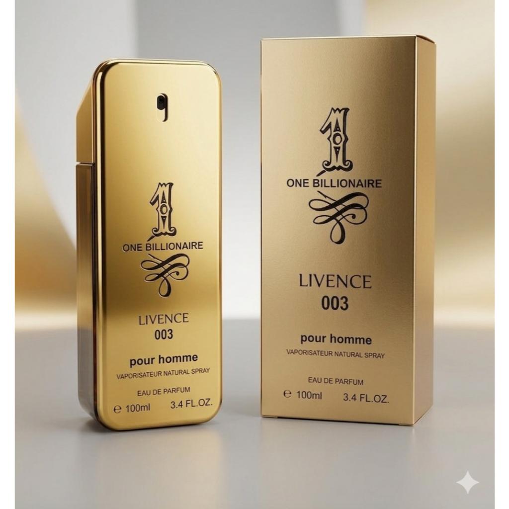 Perfume Masculino One Biliionare Luxo Gold Livence 003 100ml Fixação Forte