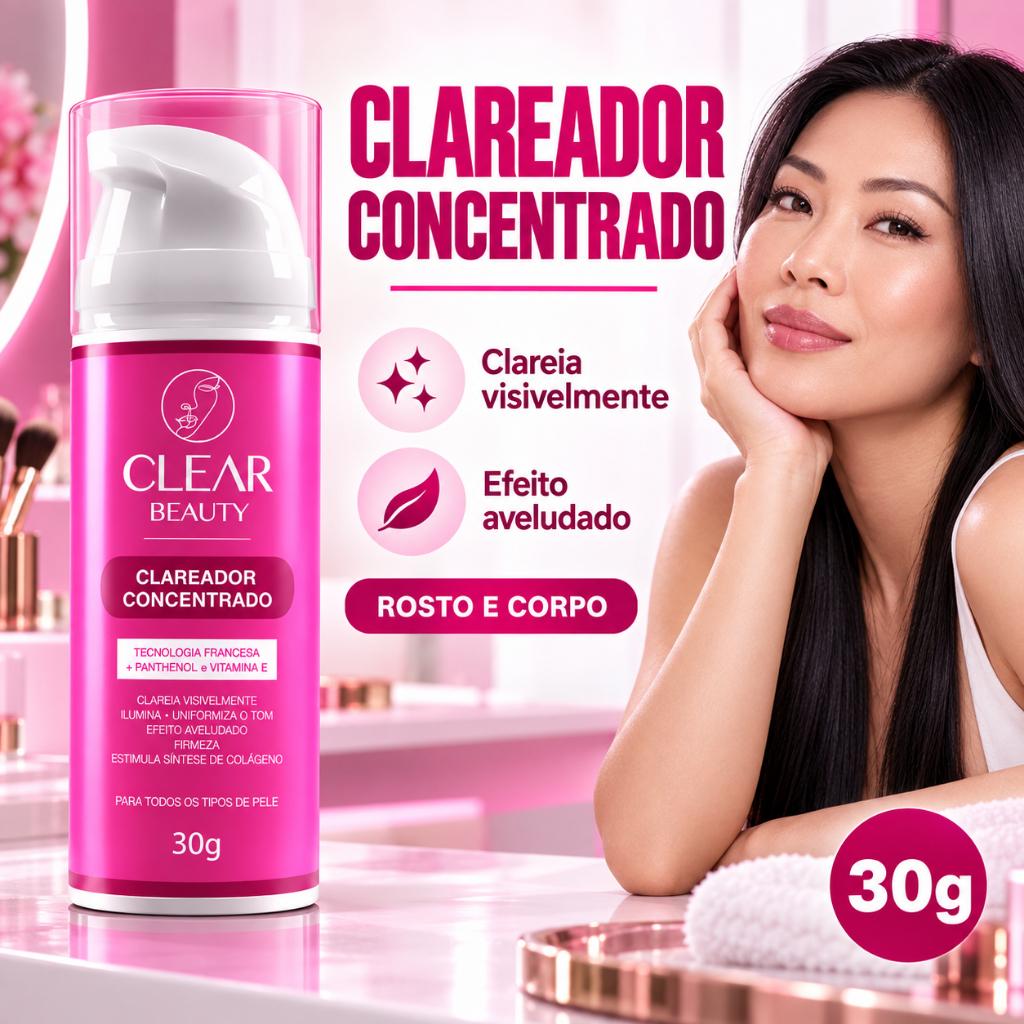 Clareador Intimo Clareador de Manchas na Pele Virilha e Axila e Partes Intimas - Clear Beauty