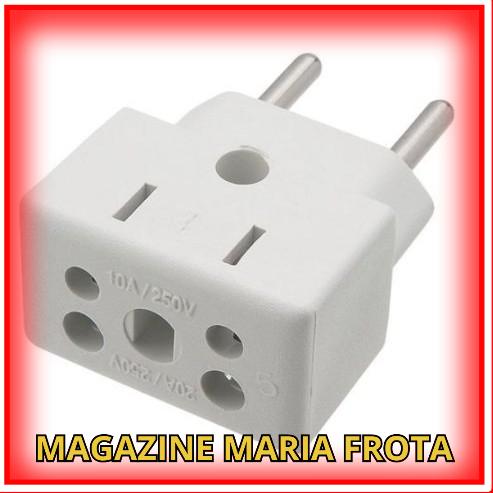 Adaptador Tomada 10a / 20a Multiuso Plug Elétrico Bob Esponja Mega Prime #blackfriday