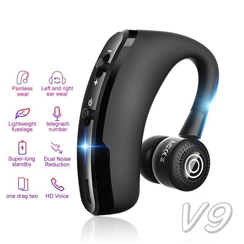 V9 Fone De Ouvido Bluetooth Sem Fio 5.2 Longo Em Espera Controle De Voz HiFi Music Earbud Com Microfone HD Desporto Fones