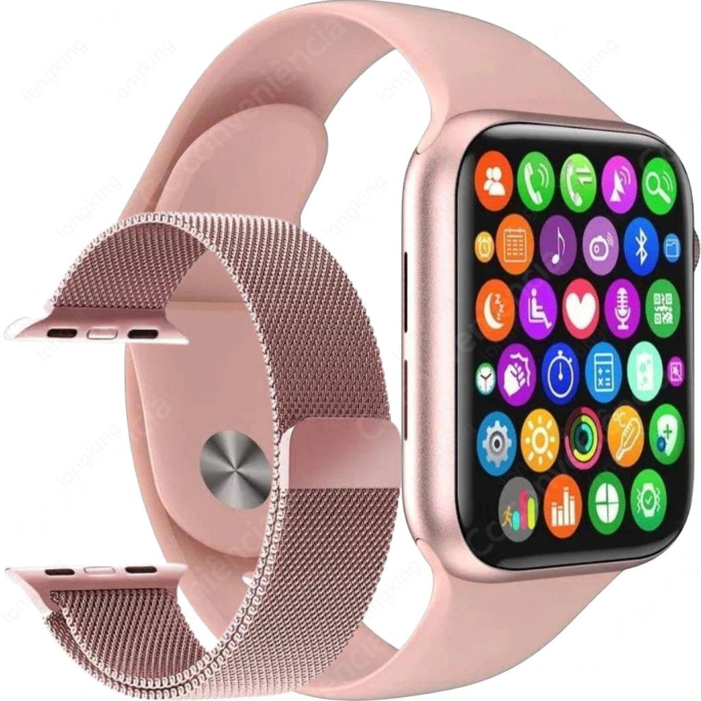 Lançamento De Smartwatch Relógio Inteligente Com Tela Infinita E Duas Alças , Estilo Tecnologia Para Homens Mulheres