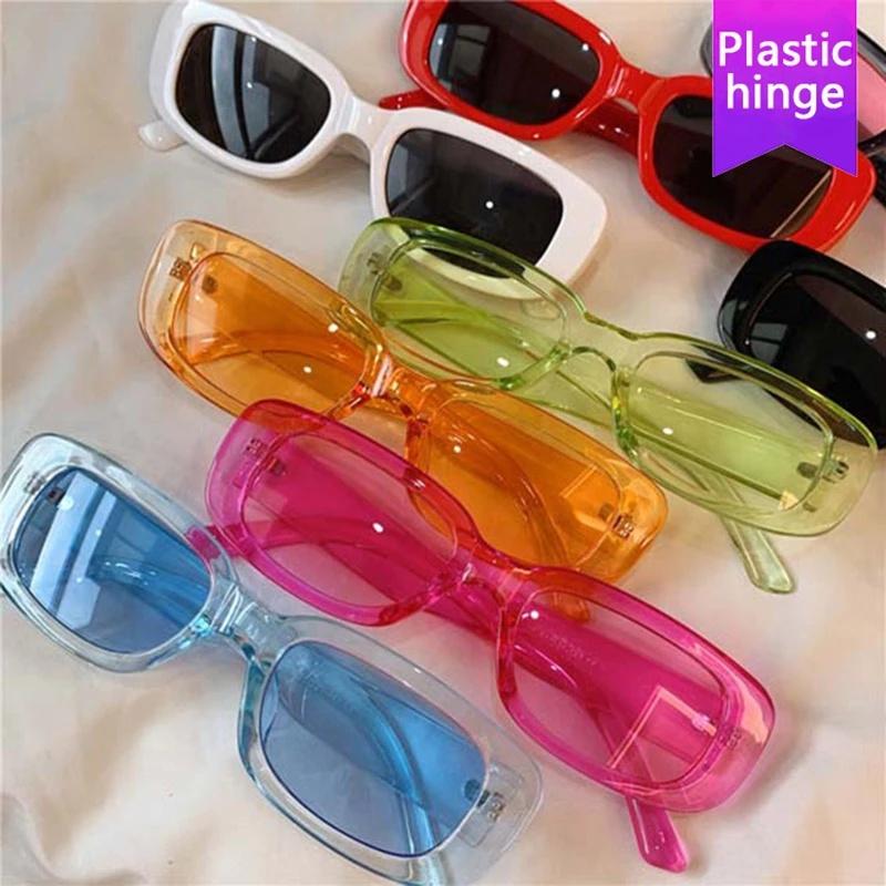 2026 Óculos De Sol Quadrados Femininos De Luxo Pequeno Retângulo Vintage Marca Designer Tons Feminino