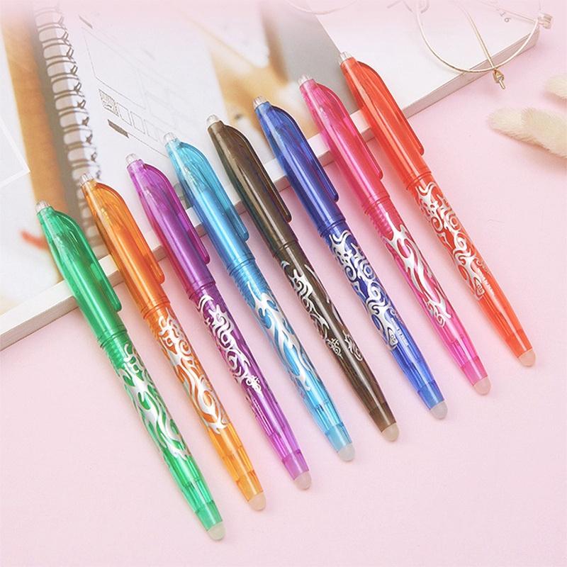 1pcs Caneta Apagável Em Gel Colorida Desaparecer Controle De Temperatura Recarga Escritório Do Estudante Papelaria