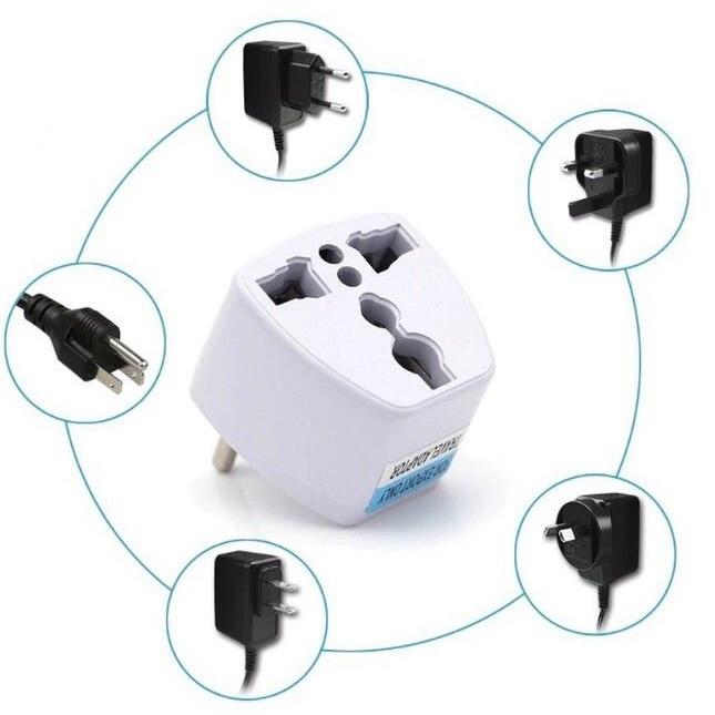 Adaptador De Tomada Universal Para 6 Tipos De Entrada Padrão Usa Para Brasil Versátil Perfeito para Viagens Bivolt