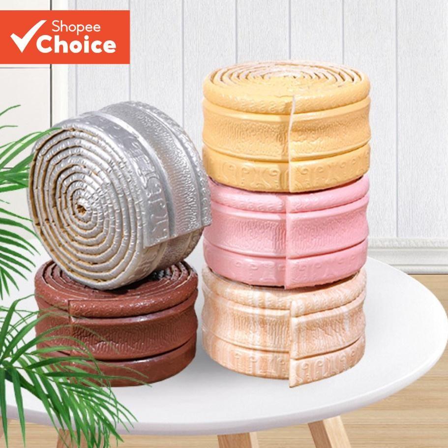 Tiras De Borda De Parede De Espuma 3D-Rodapé De Impermeável Autoadesivo Para Decoração De Casa 2.3 M