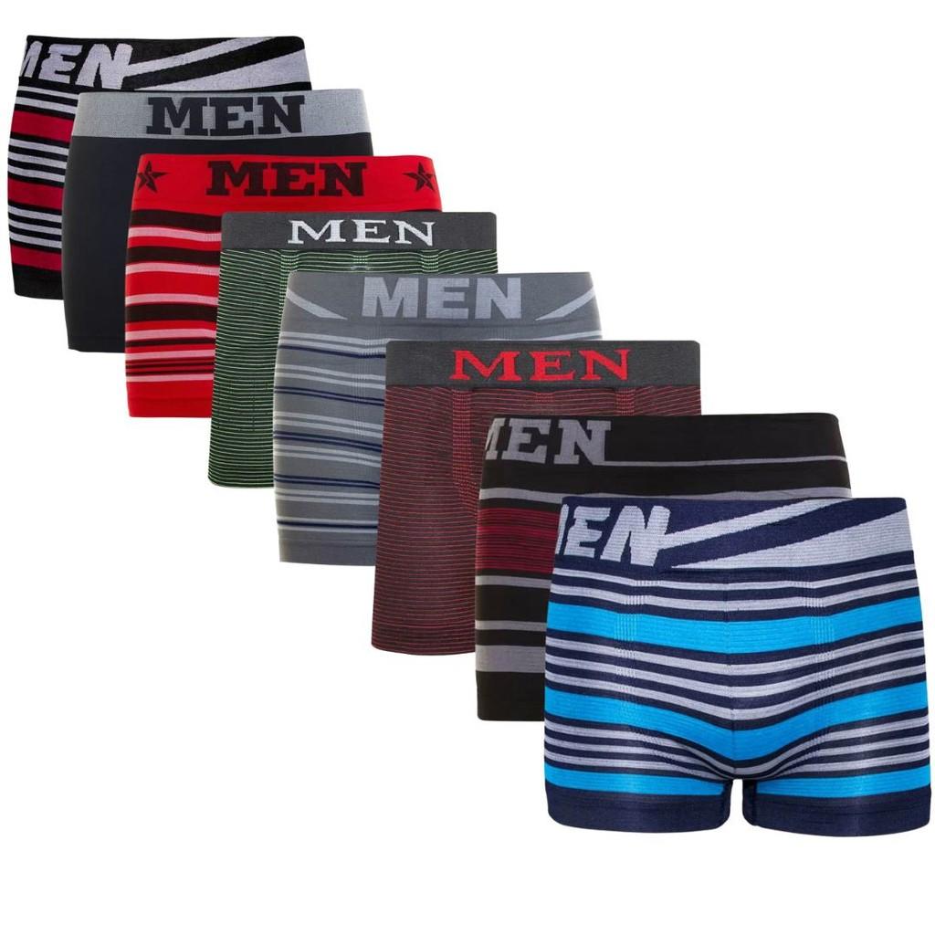 Kit até 10 Cuecas Boxers Masculina Adulto Microfibra Sortida Sem Costura Qualidade Premium Box Men