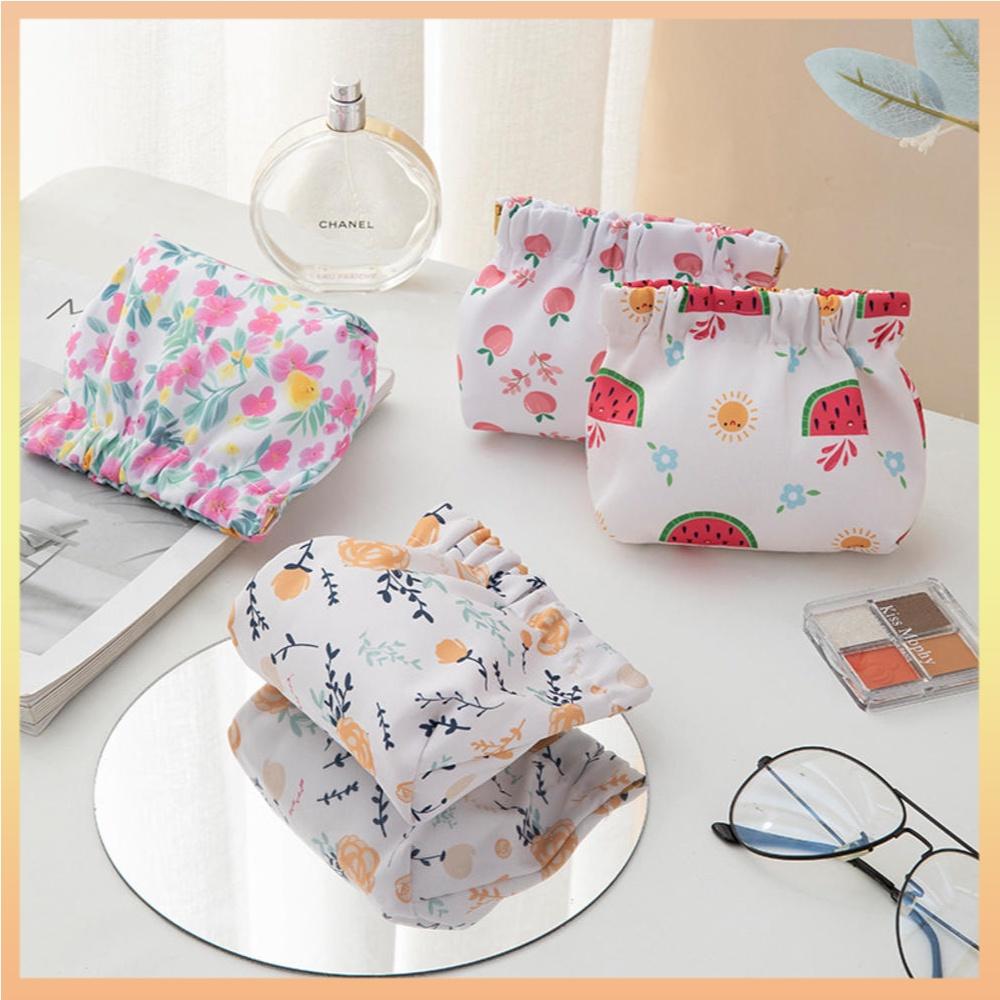 Conjunto De Bolsas De Cosméticas Pequenas Cosmética Femininas Zipper Girls Mini Guardanapos Sanitários Maquiagem Sacos Para Batom De Viagem Organizadoras De Moedas Fones De Ouvido