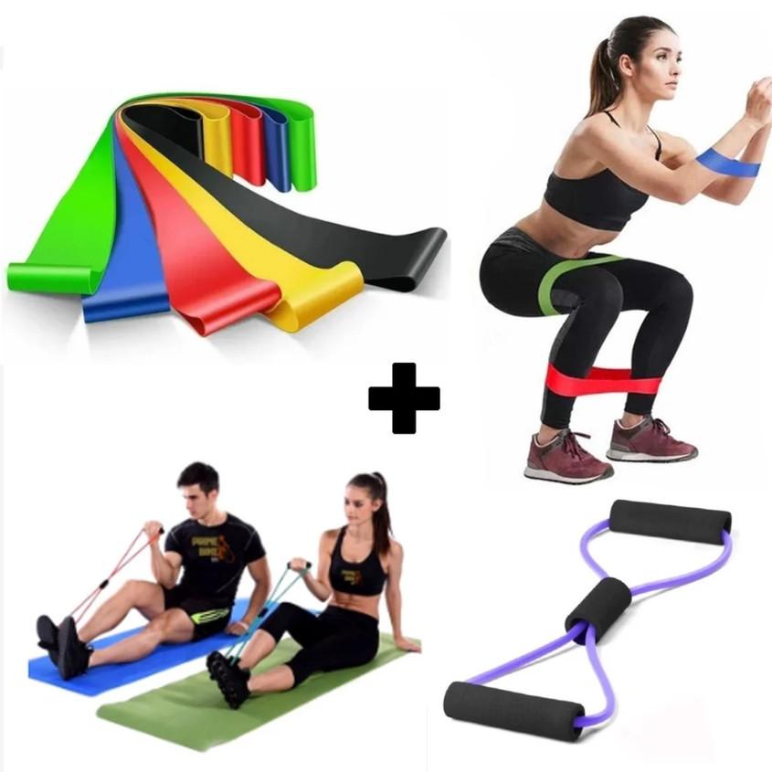 Elástico de Treino Mini Band / Elástico Tensão Extensor Exercício Treino Funcional Fisioterapia em Casa