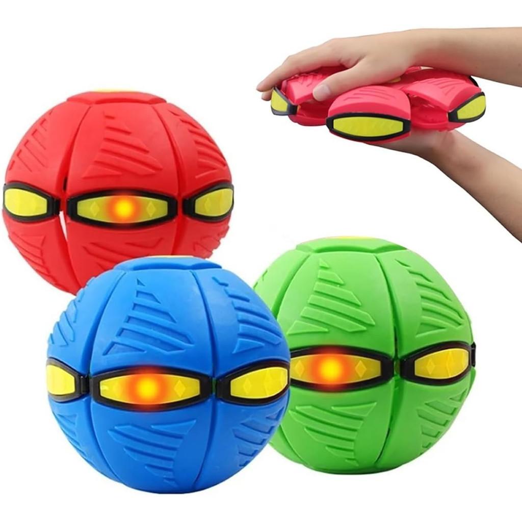 Bola Maluca Voadora Disco Mágica Grande c/ Led Transforma em Disco Voador .