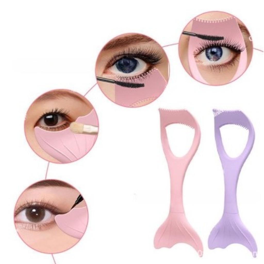 KIT Protetor De Silicone Para Aplicação de Mascara de Cílios Delineador e Sombra nos Cílios