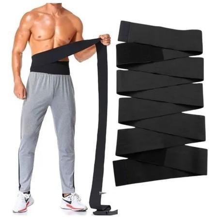 Faixa Abdominal Masculina Modeladora 3/4/5 Metros Alta Compressão Redutora Cintura Slim