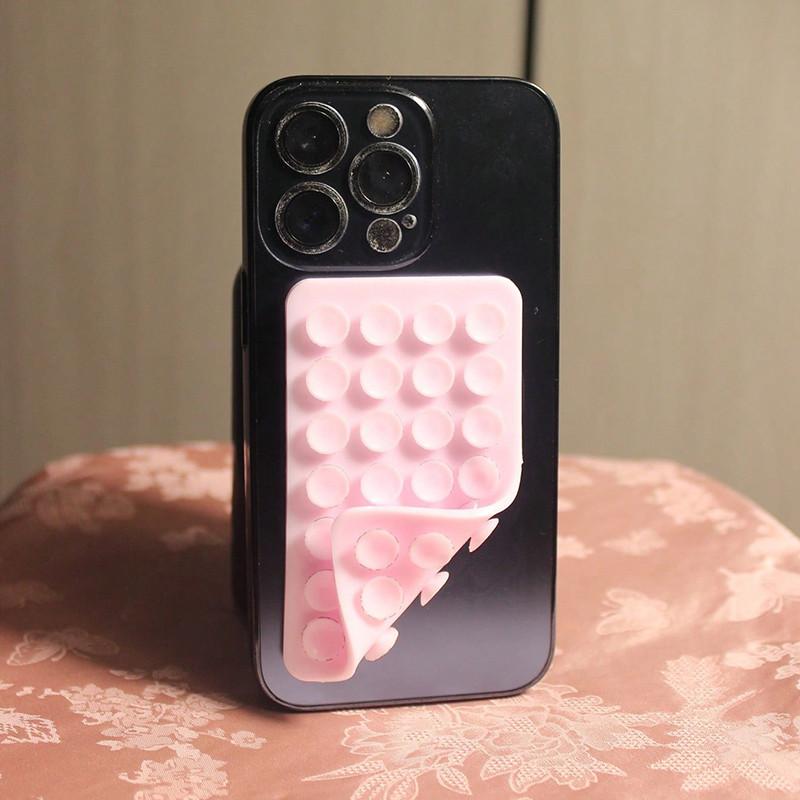 Suporte De Capa De Telefone Com Ventosa De Silicone-Forte Mãos-Livres De Dupla Face Para iPhone Android Espelho De Carro