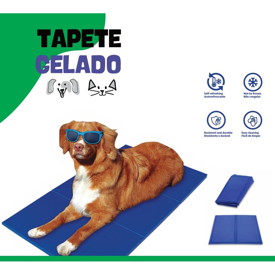 Tapete Resfriador Pet Gelado Durável | Conforto Fresco para Cachorro e Gato de Todos os Tamanhos
