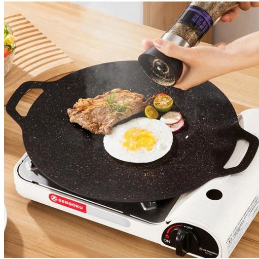 Churrasqueira Redonda Antiaderente Para Churrasco , Adequada Fogões Domésticos Ao Ar Livre