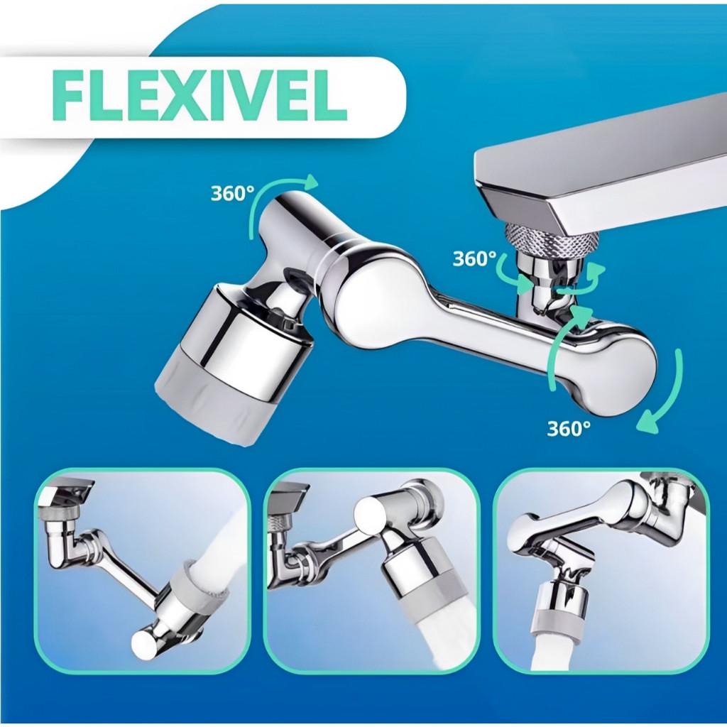 Adaptador Extensor Arejador Torneira Giratório 180° Articulado Bico Pia Cozinha Banheiro